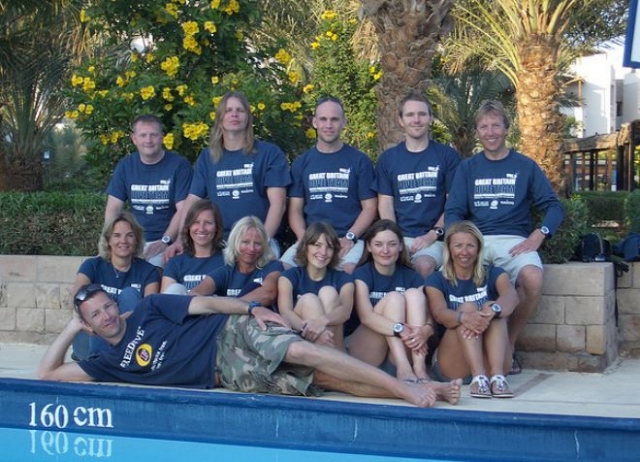  Nuestros miembros en la piscina 